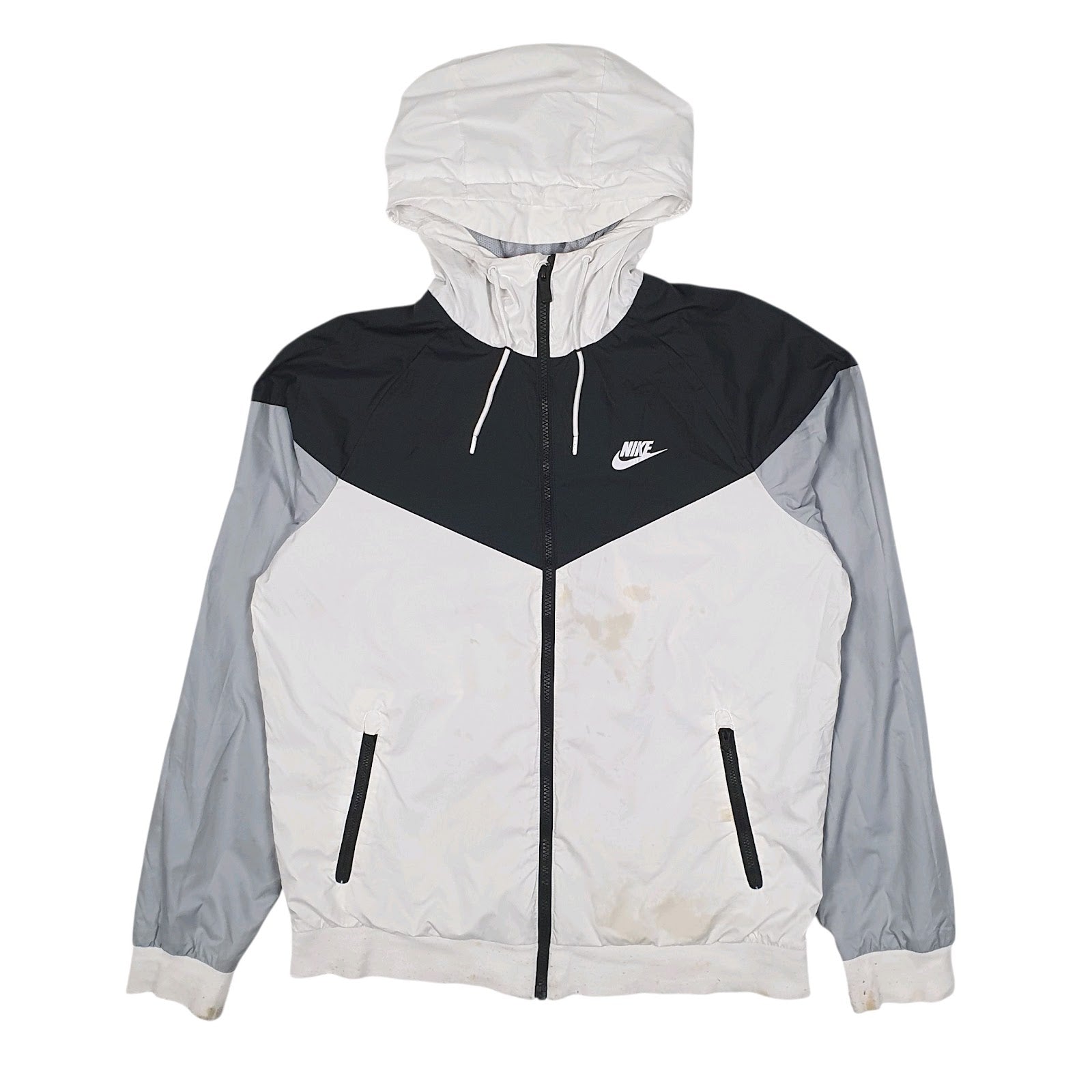 Mens White Nike Windrunner  Coat