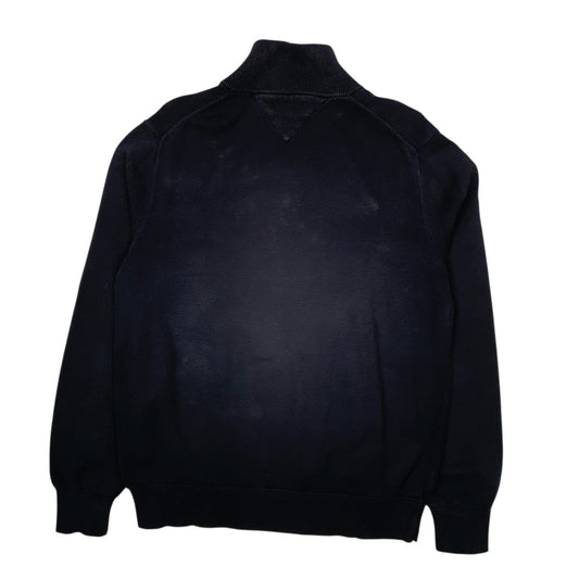 Mens Navy Tommy Hilfiger  Quarter Zip Jumper