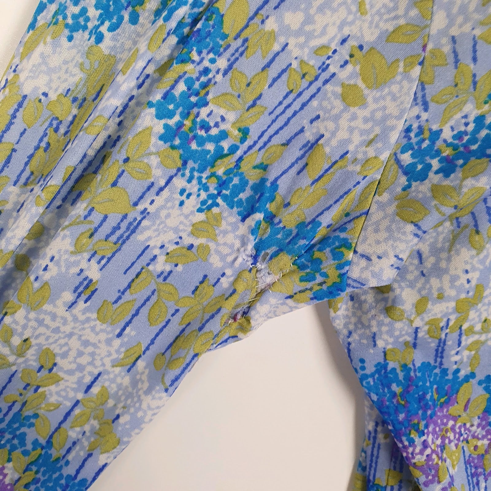 Womens Blue Jean Pierre Made In Italy Floral  Shirt