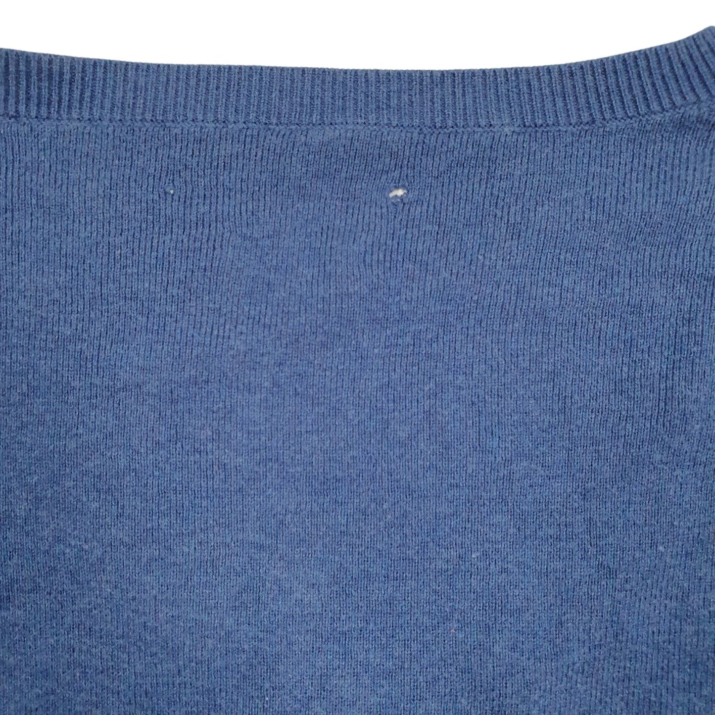 Mens Blue Polo Ralph Lauren Pima V Neck Jumper