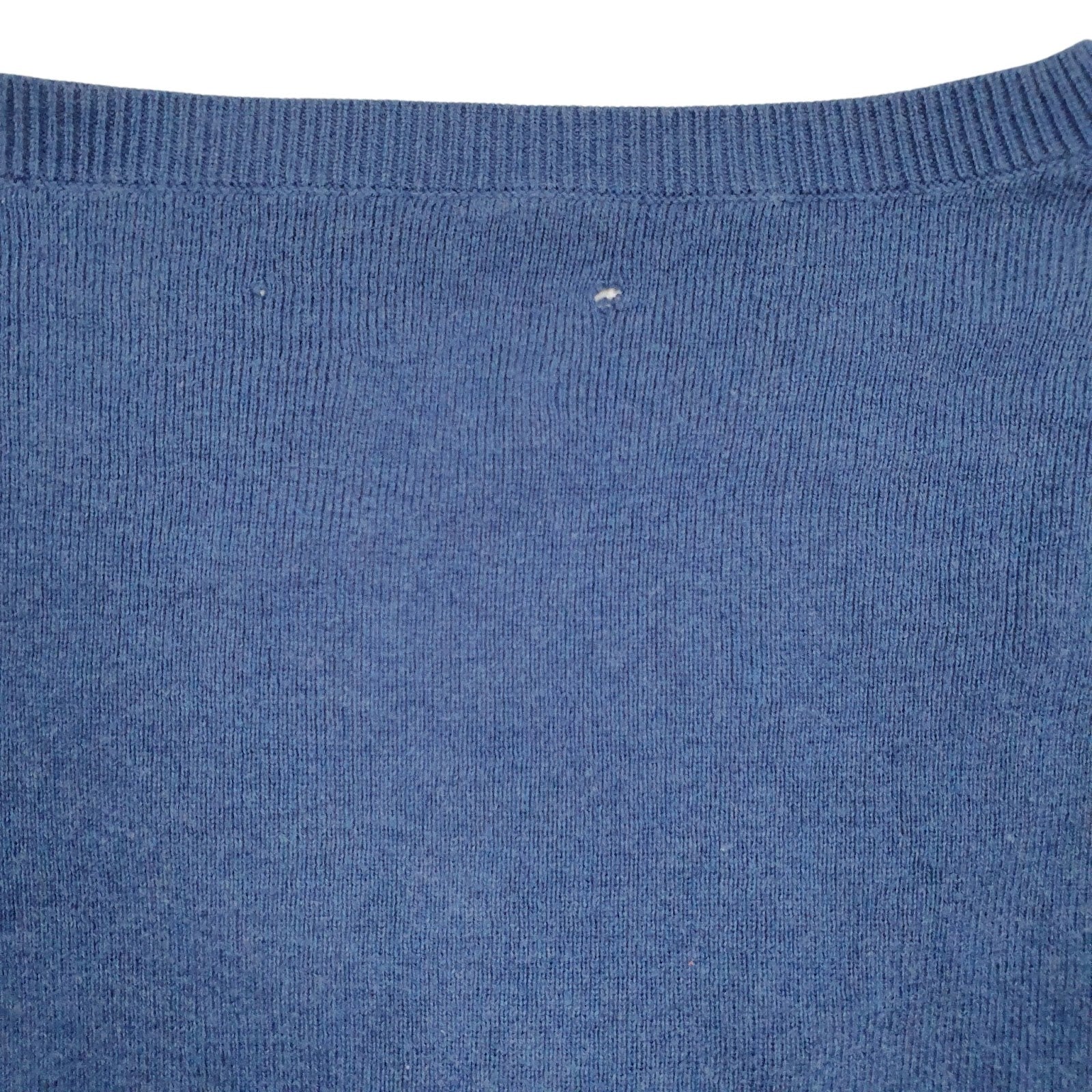 Mens Blue Polo Ralph Lauren Pima V Neck Jumper