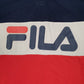 Mens Navy Fila  Hoodie Polo Shirt