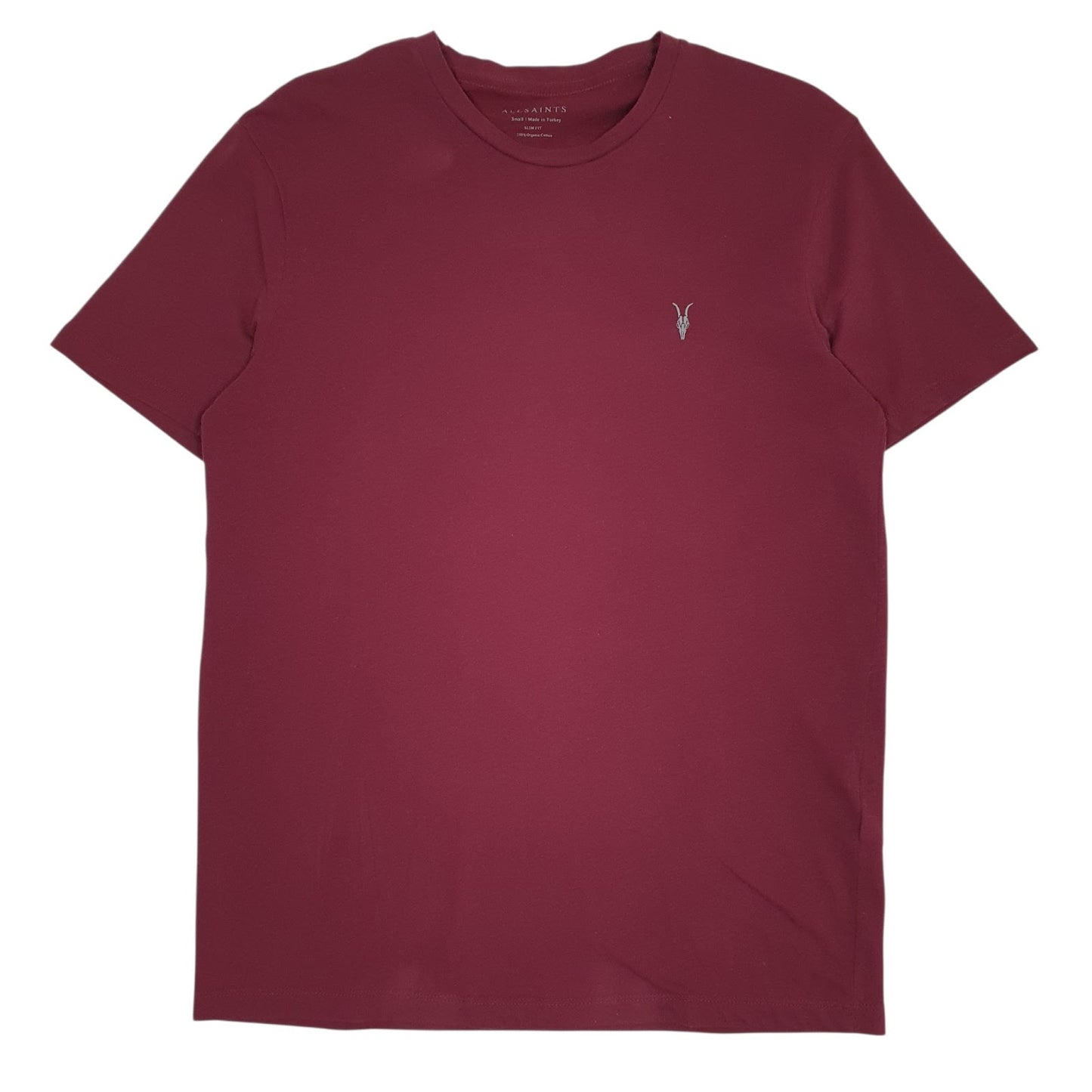 Mens Red All Saints  Short Sleeve T Shirt