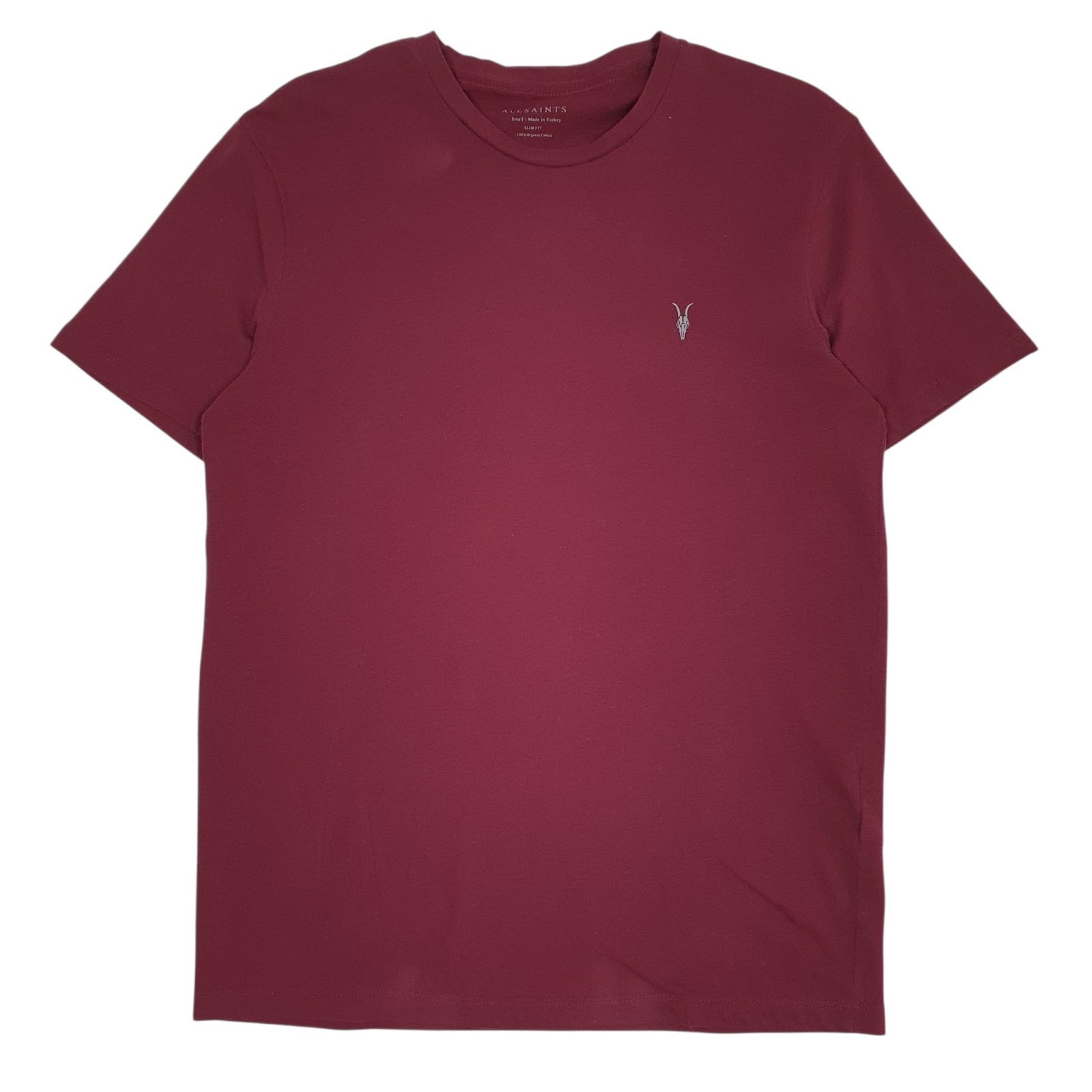 Mens Red All Saints  Short Sleeve T Shirt