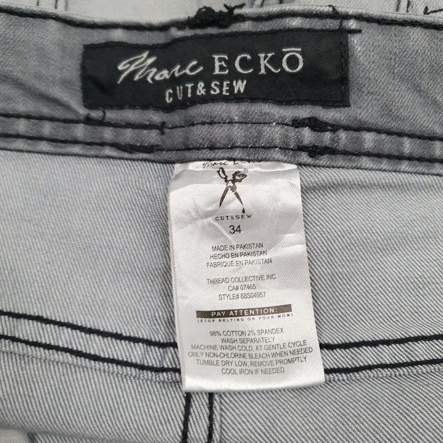Mens Grey Marc Ecko   Shorts