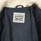 Mens Navy Levis Windbreaker Sherpa  Coat