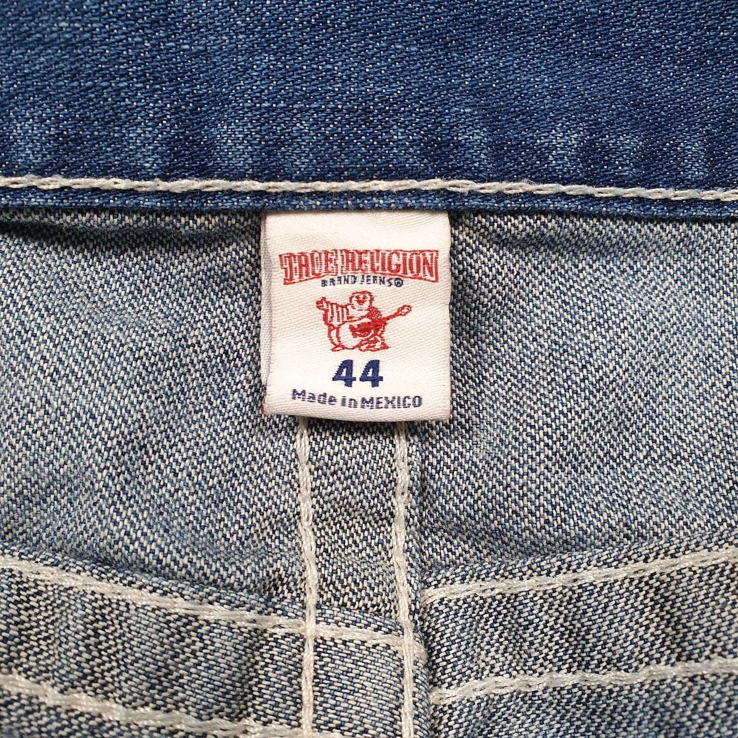 Mens Blue True Religion  Full Zip Jeans