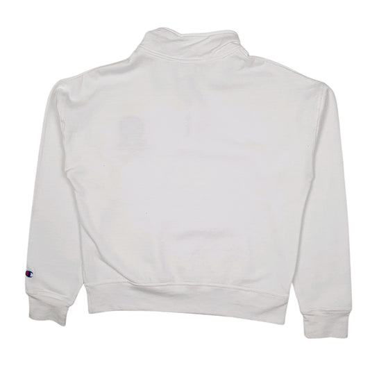 Womens White Champion Yellowstone National Park Quarter Zip Jumper