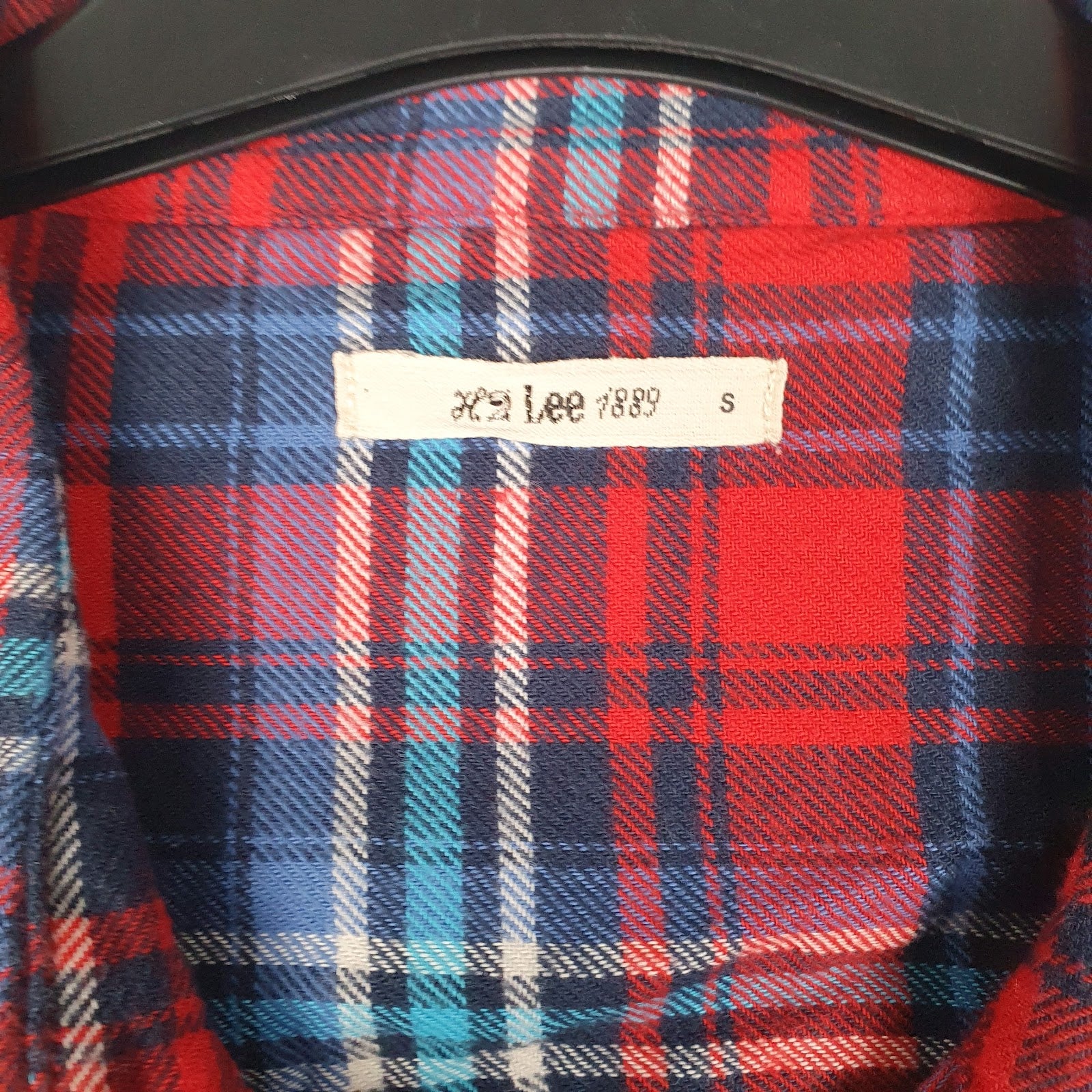 Mens Red Lee Pearl Buttons  Shirt