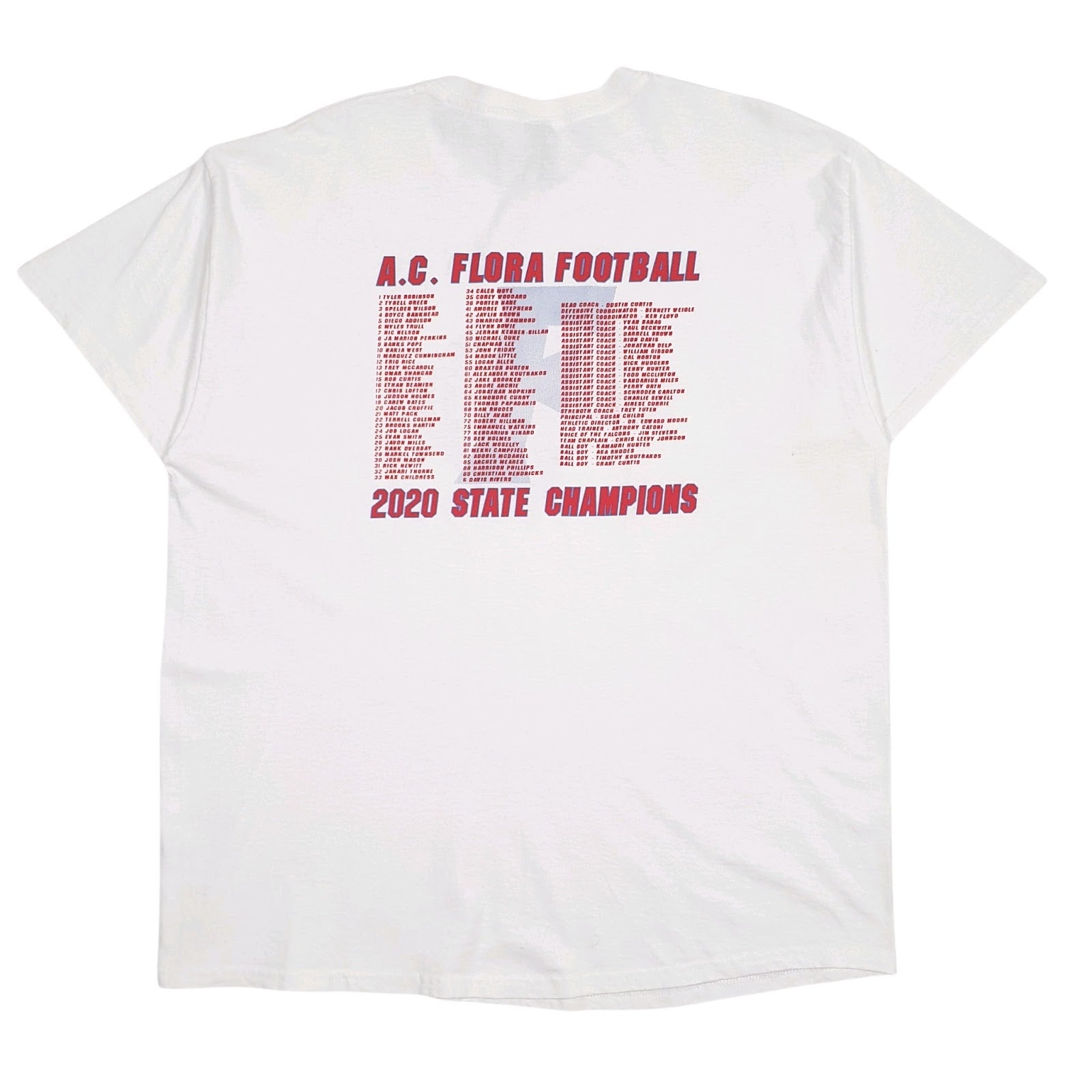 Mens White Gildan AAAA Football State Champions  T Shirt