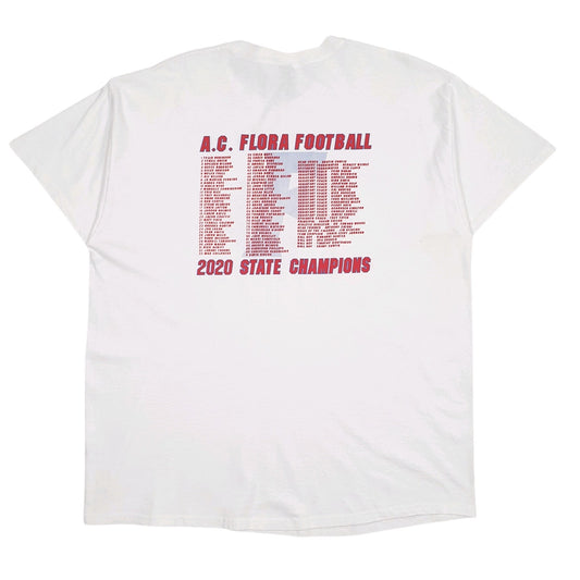 Mens White Gildan AAAA Football State Champions  T Shirt