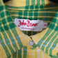Mens Yellow John Baner Vintage Flannel  Shirt