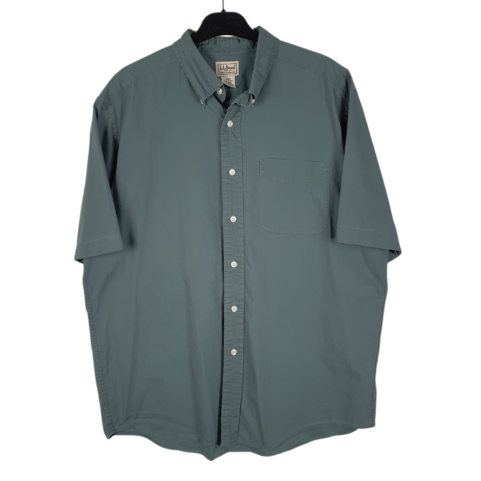 Mens Green L.L.Bean  Short Sleeve Shirt