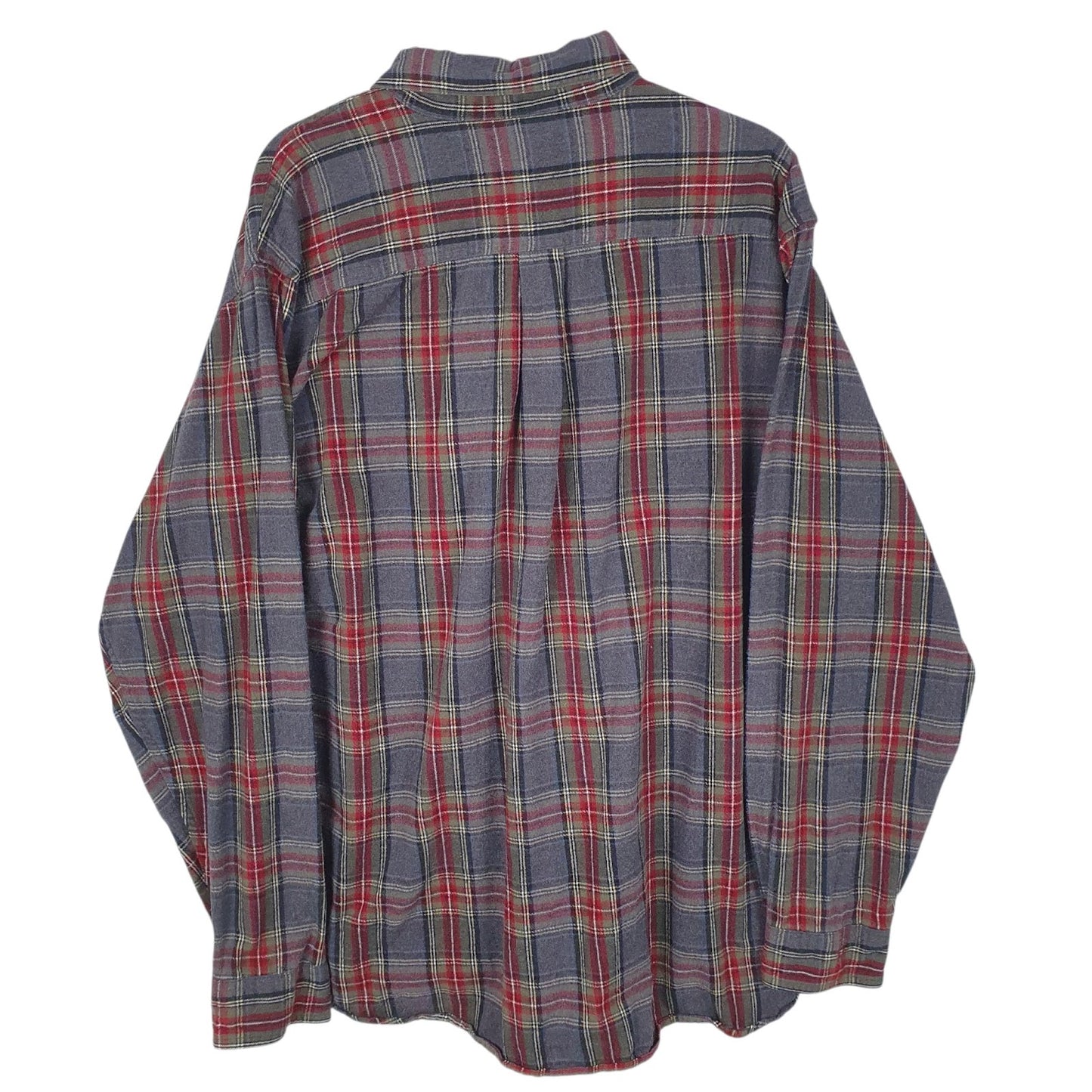 Mens Grey L.L.Bean Flannel  Shirt