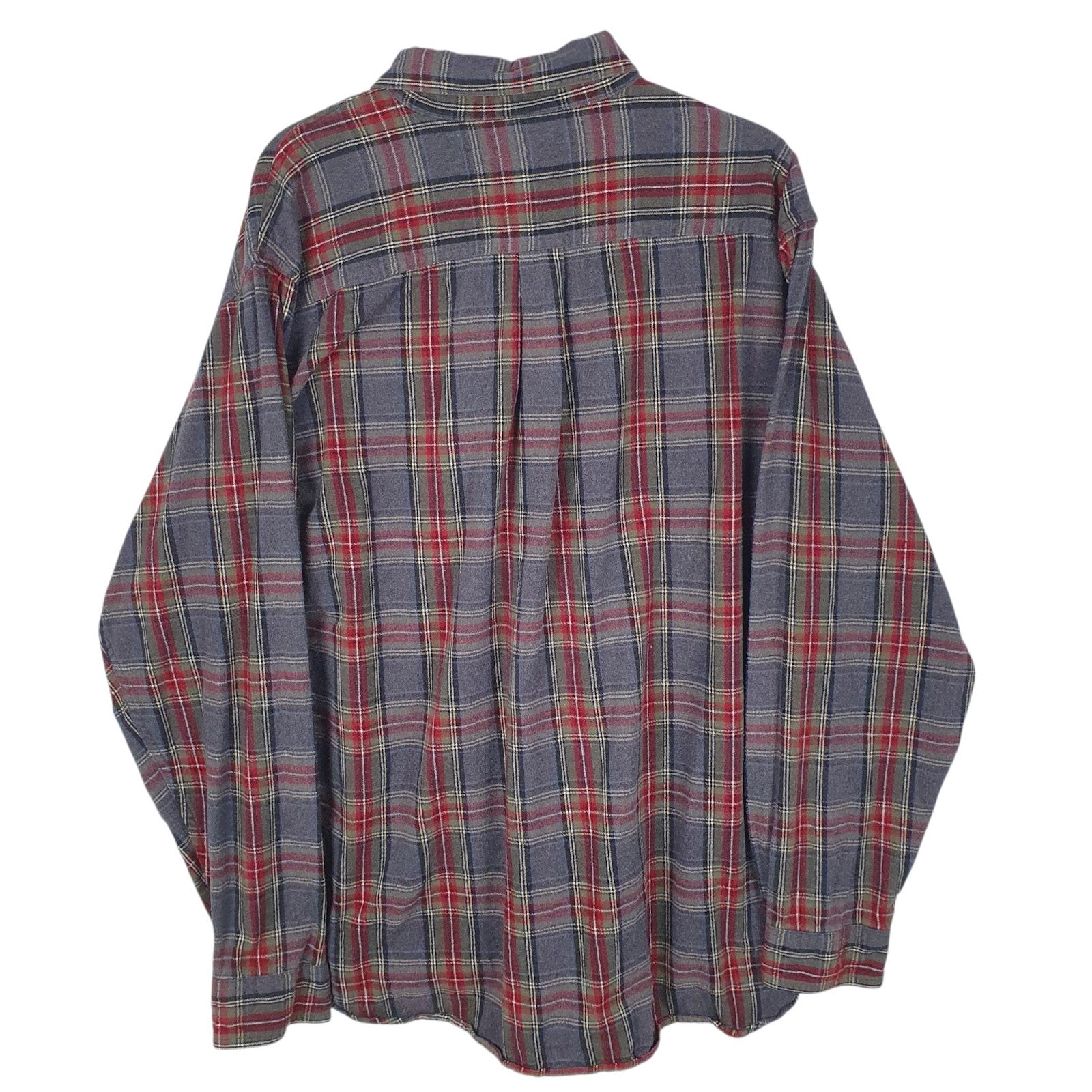 Mens Grey L.L.Bean Flannel  Shirt