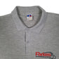 Mens Grey Russell Athletic  Hoodie Polo Shirt