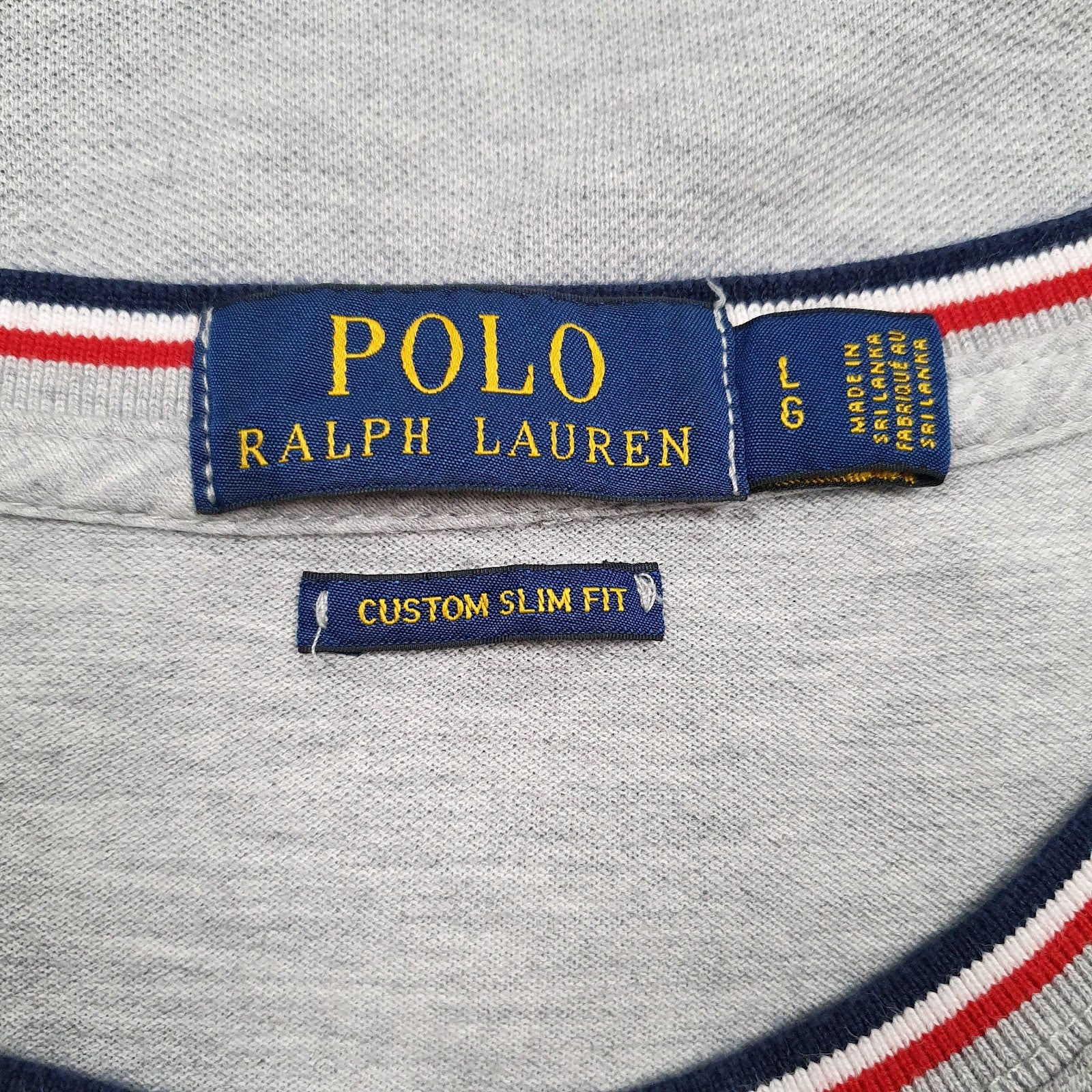 Mens Grey Polo Ralph Lauren   T Shirt