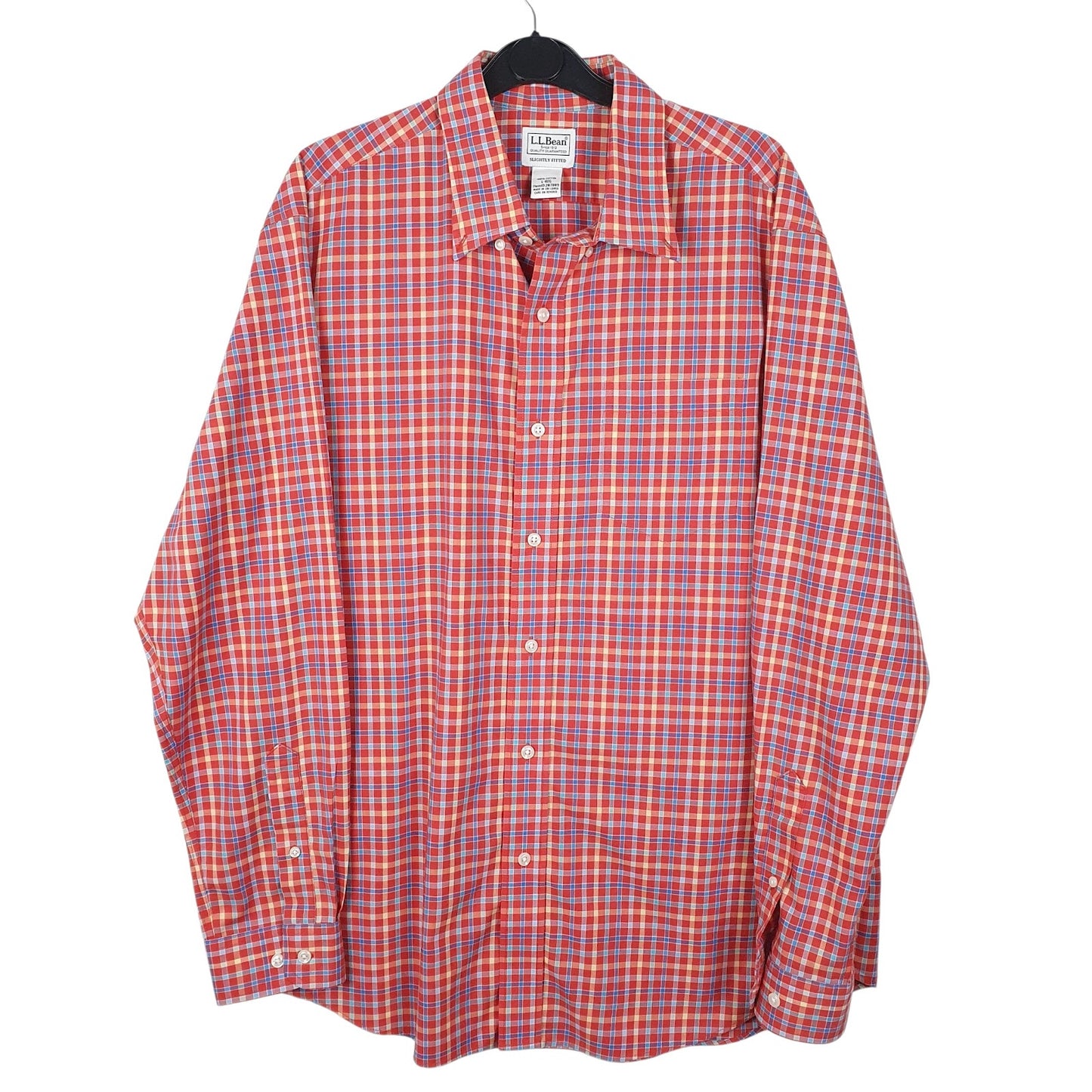 Mens Red L.L.Bean  Long Sleeve Shirt