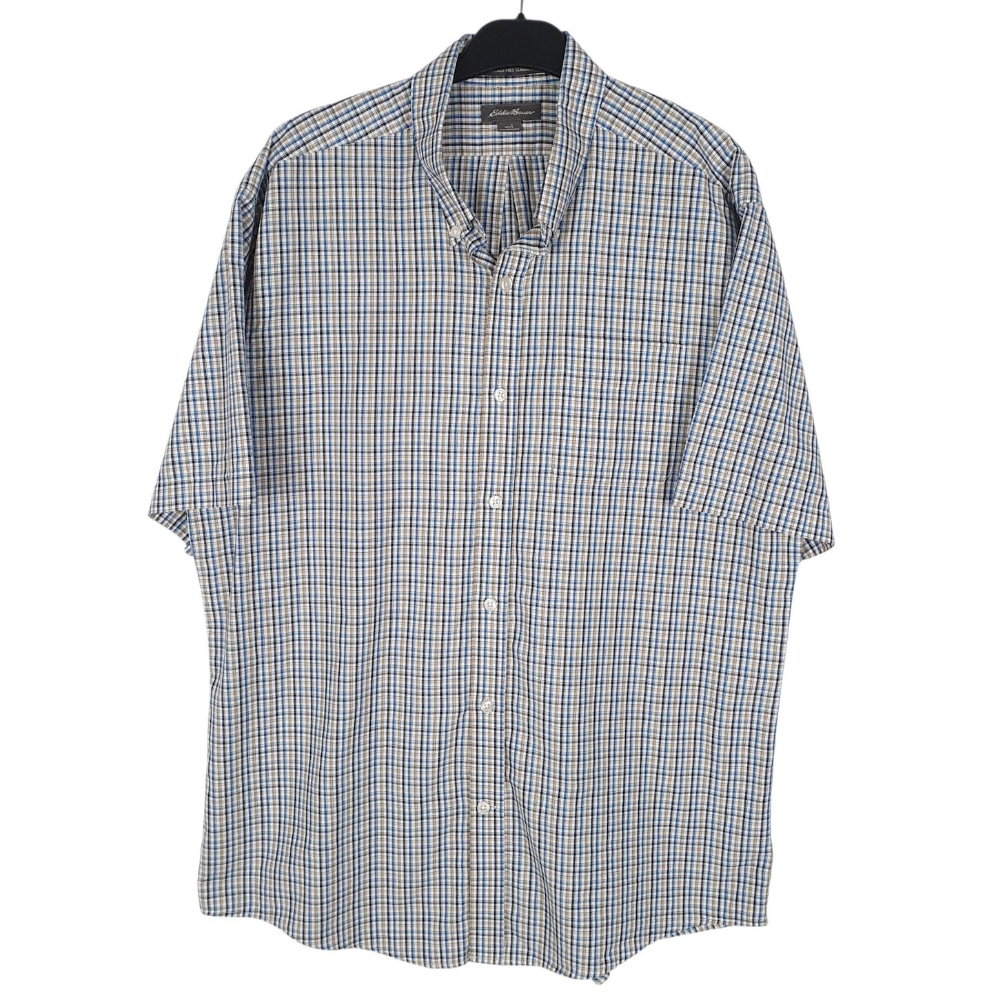 Mens White Eddie Bauer  Short Sleeve Shirt