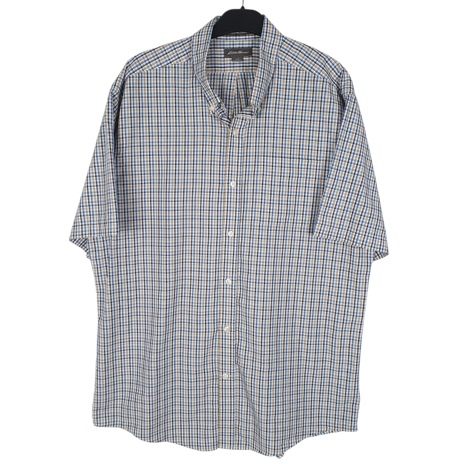 Mens White Eddie Bauer  Short Sleeve Shirt