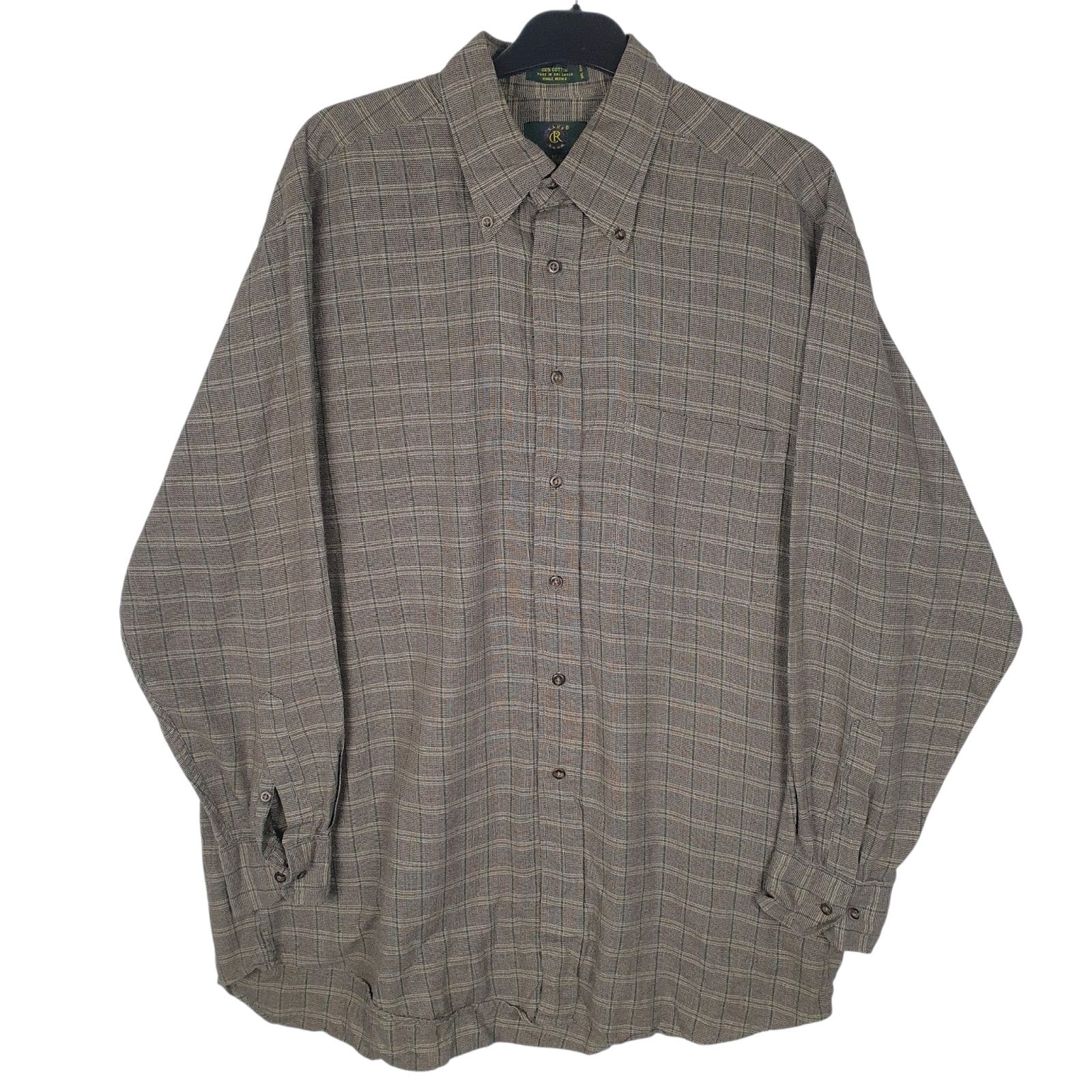 Mens Grey Club Room  Long Sleeve Shirt