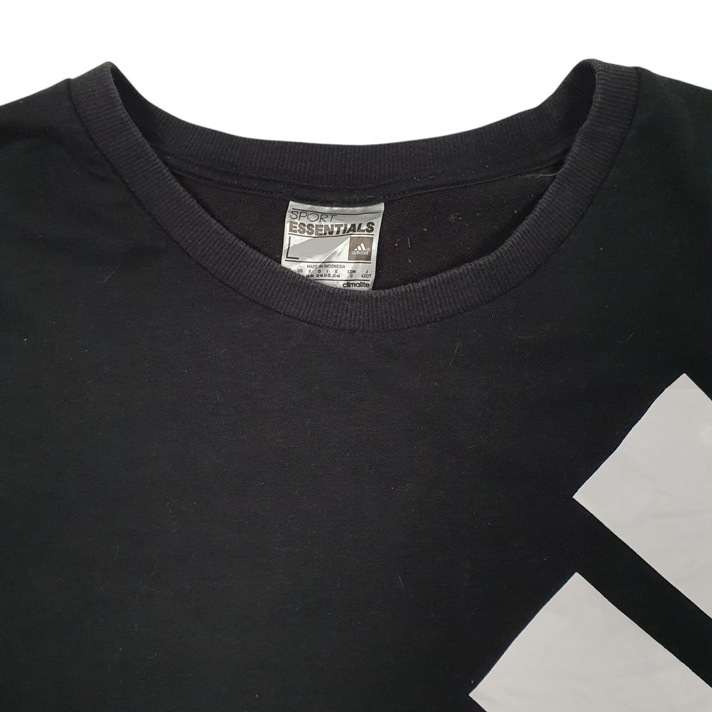 Womens Black Adidas Baggy Crewneck Jumper