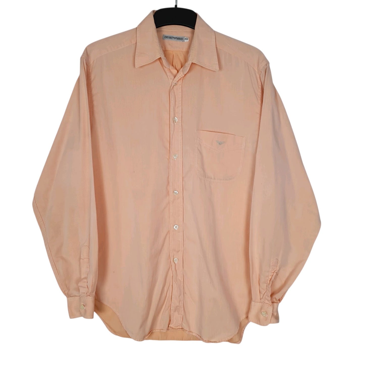Mens Orange Emporio Armani  Long Sleeve Shirt