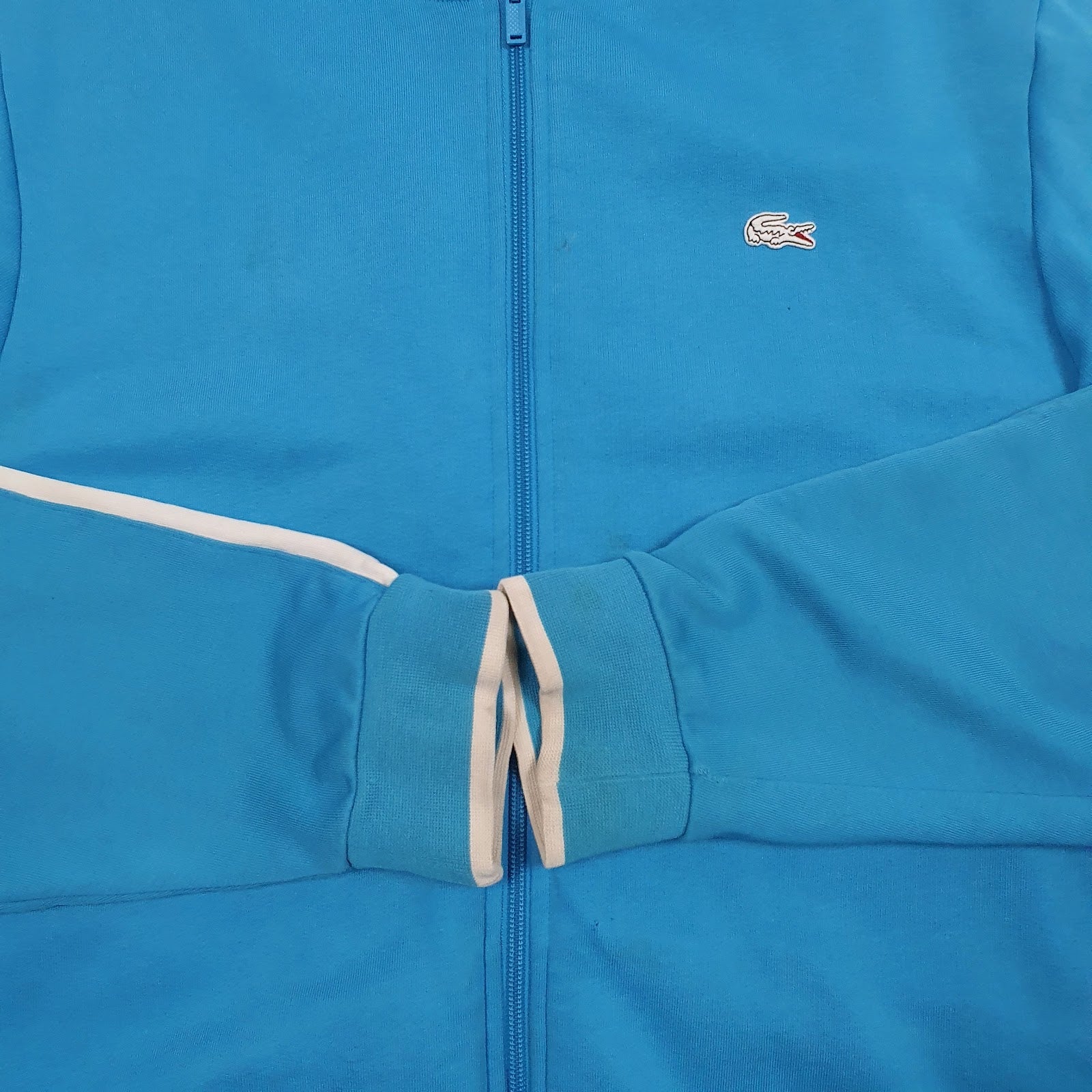 Mens Blue Lacoste  Full Zip Jumper