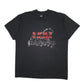 Mens Black Fruit Of The Loom Vintage 90s Single Stitch Short Sleeve T Shirt
