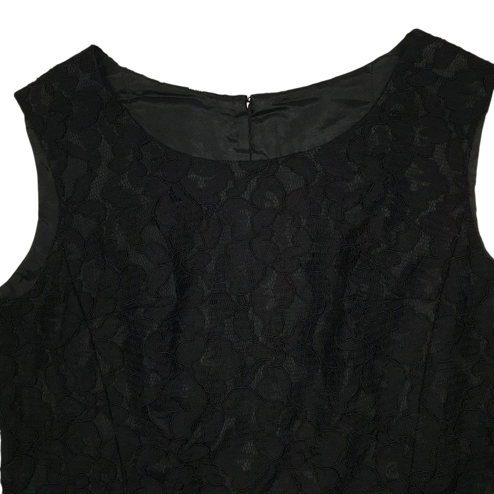 Womens Black Unbranded Chiffon Evening Occasion  Dress