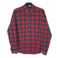 Mens Red Wellington  Long Sleeve Shirt