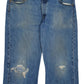 Mens Blue Levis Distressed  Jeans