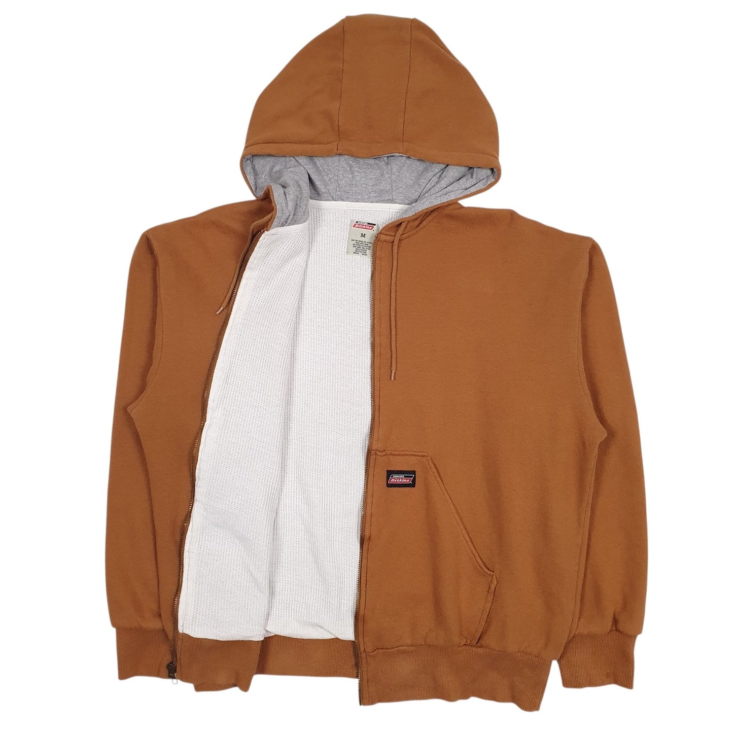 Mens Brown Dickies  Full Zip Jumper