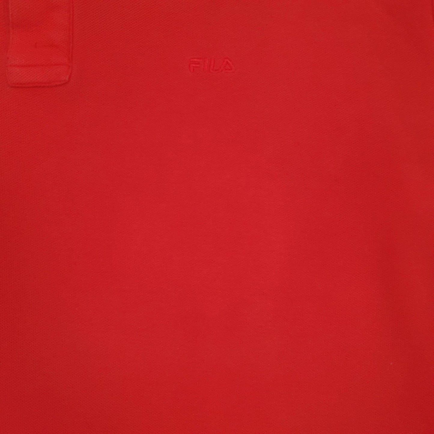 Mens Red Fila   Polo Shirt
