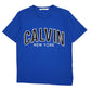 Mens Blue Calvin Klein New York Short Sleeve T Shirt