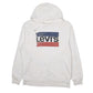 Mens White Levis  Hoodie Jumper