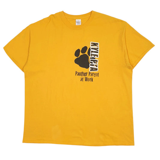 Mens Yellow Gildan  Short Sleeve T Shirt