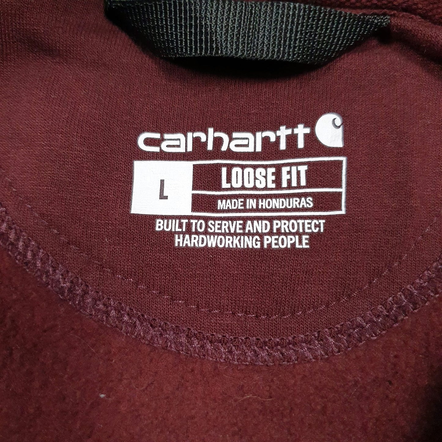 Mens Burgundy Carhartt  Hoodie Jumper