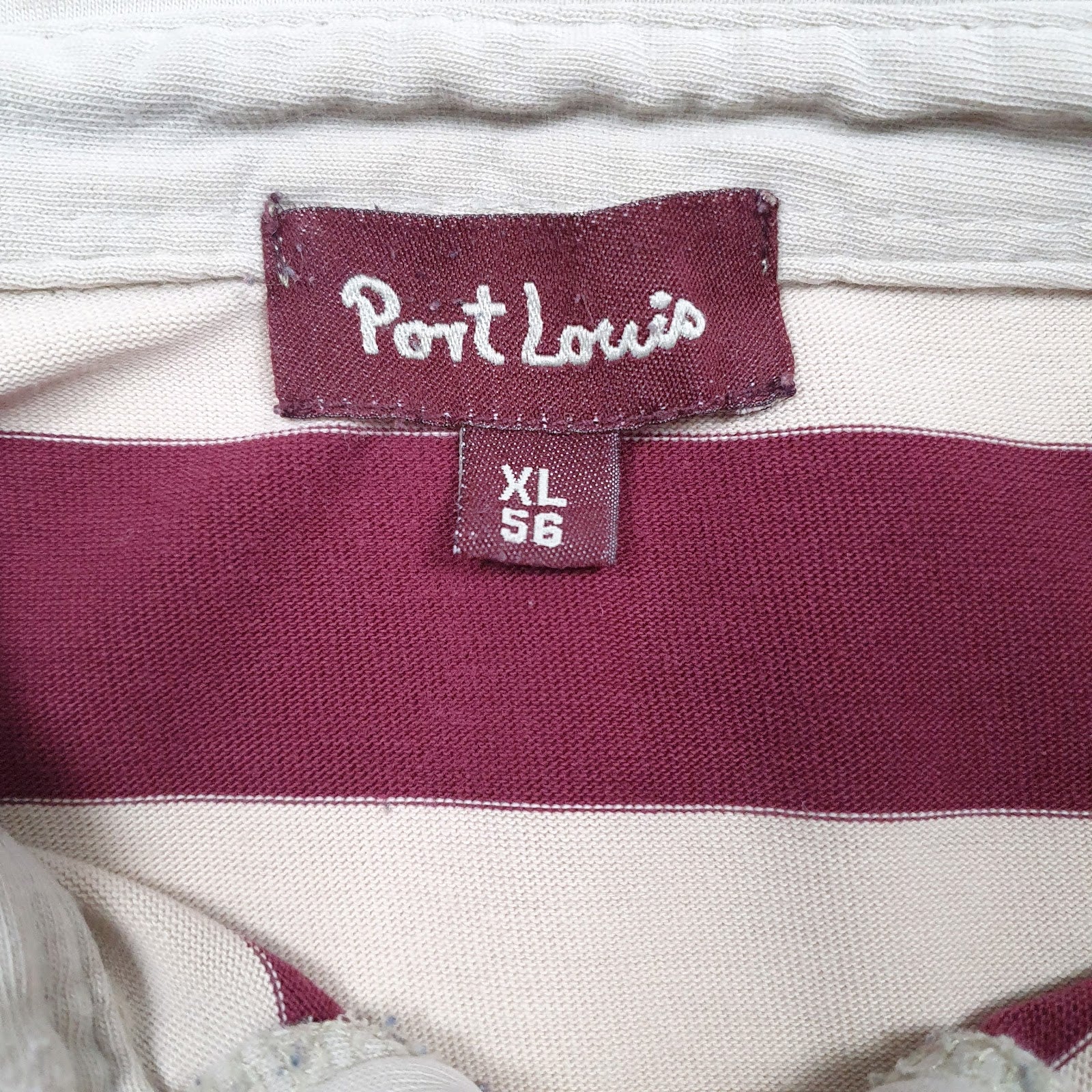 Mens Beige Port Louis Rugby Lightweight  Polo Shirt