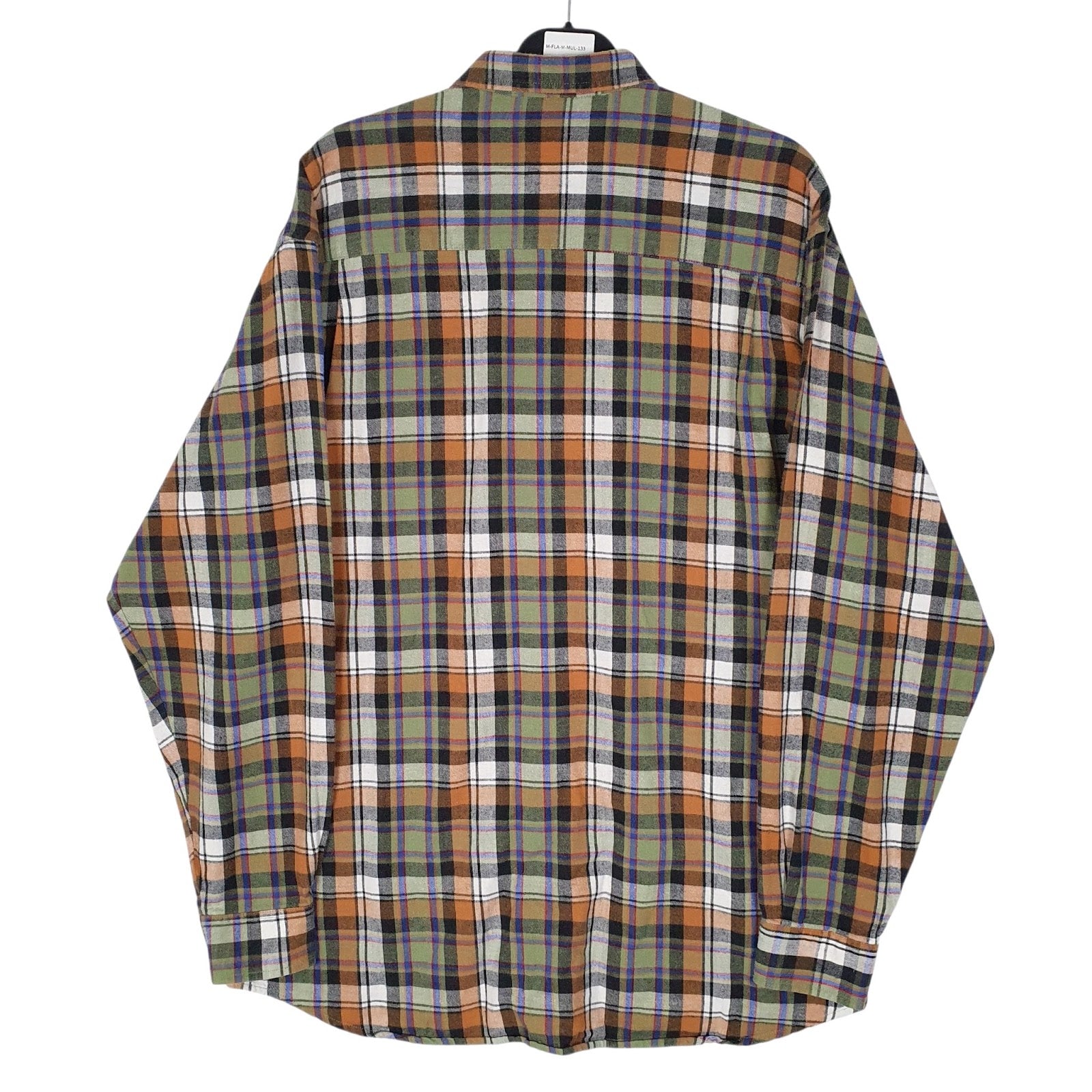 Mens Green Alexandre Vintage Flannel  Shirt