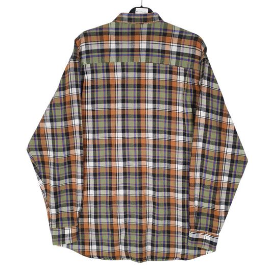 Mens Green Alexandre Vintage Flannel  Shirt