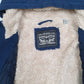Mens Navy Levis Sherpa Lined Hoodie Coat