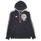 Mens Black Adidas Brooklyn Nets Full Zip Jumper