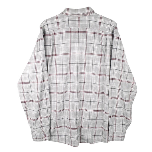 Mens Grey Eddie Bauer Flannel  Shirt