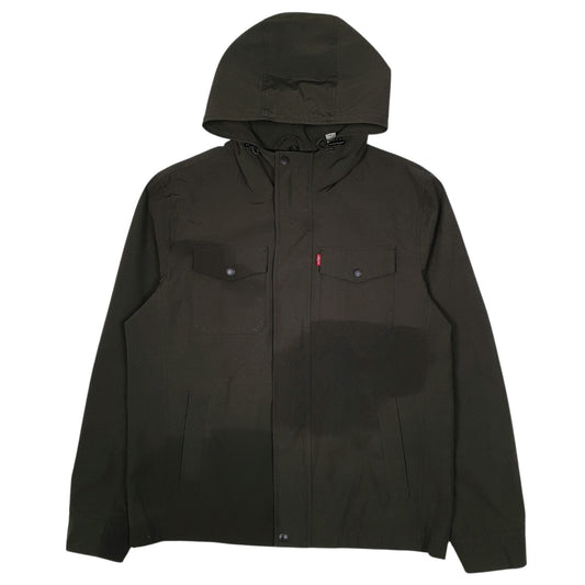 Mens Green Levis Softshell Hooded  Coat