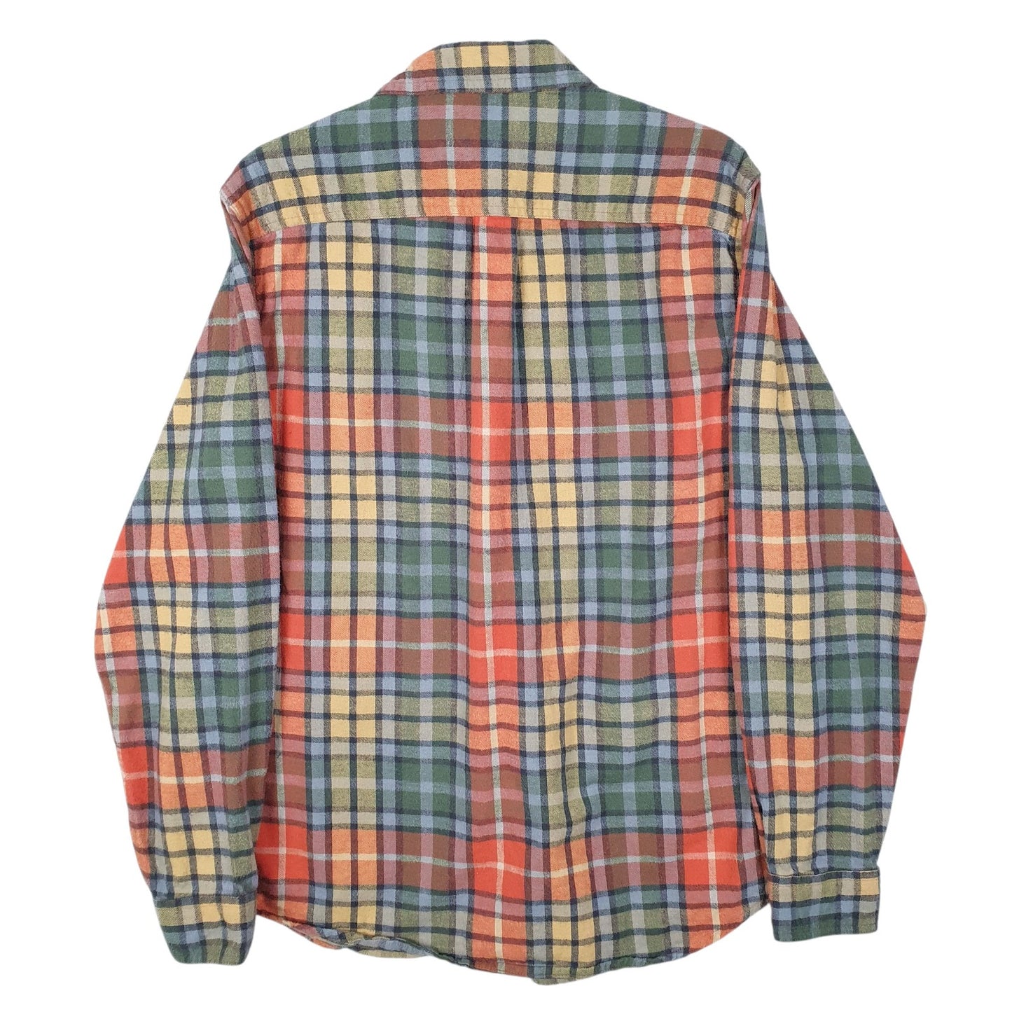 Mens Green L.L.Bean Flannel  Shirt
