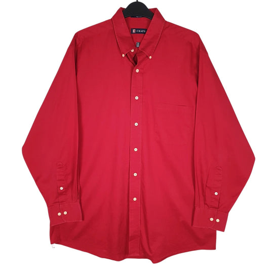 Mens Red Chaps  Long Sleeve Shirt