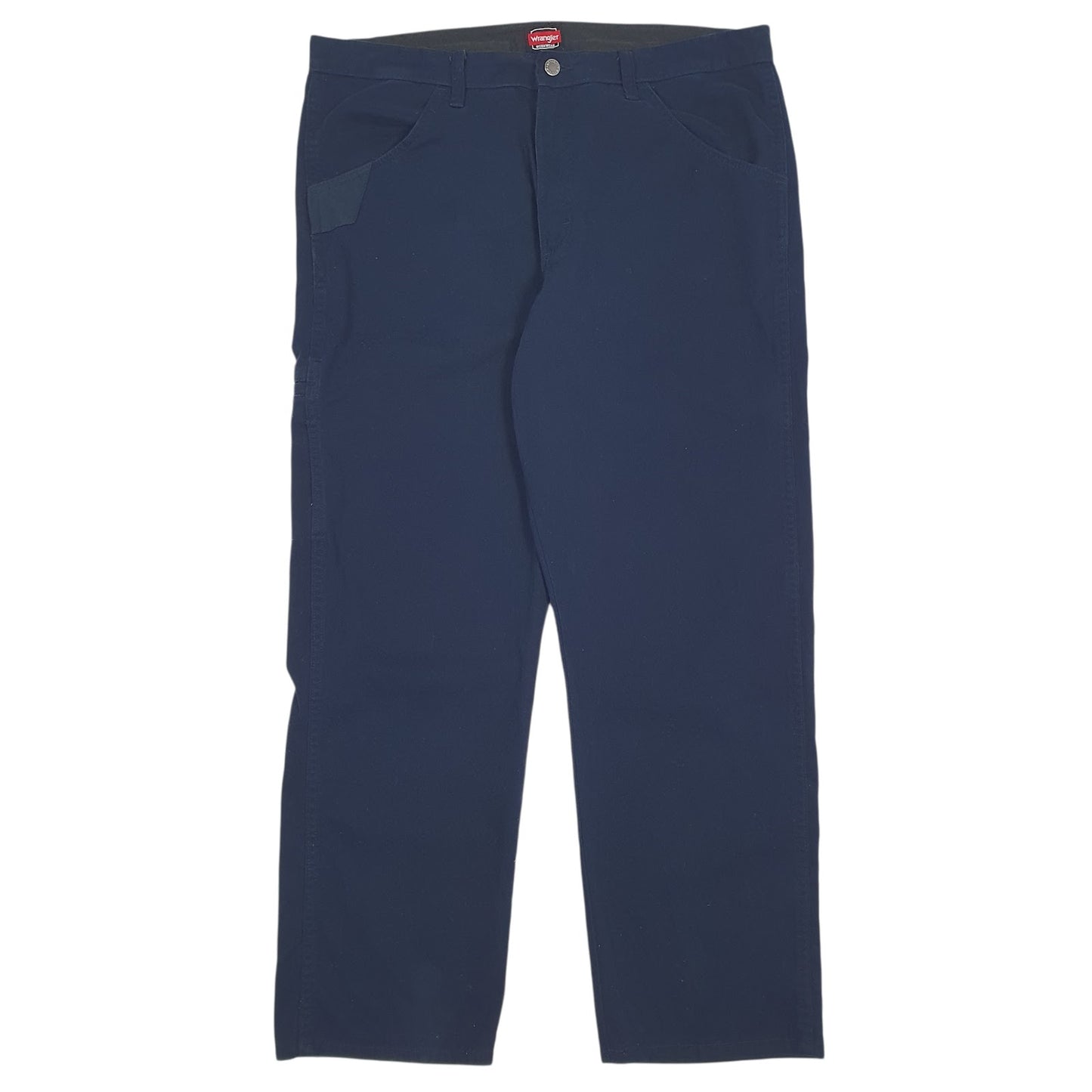 Mens Navy Wrangler Workwear Chino Trousers
