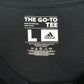 Mens Black Adidas Spellout  T Shirt