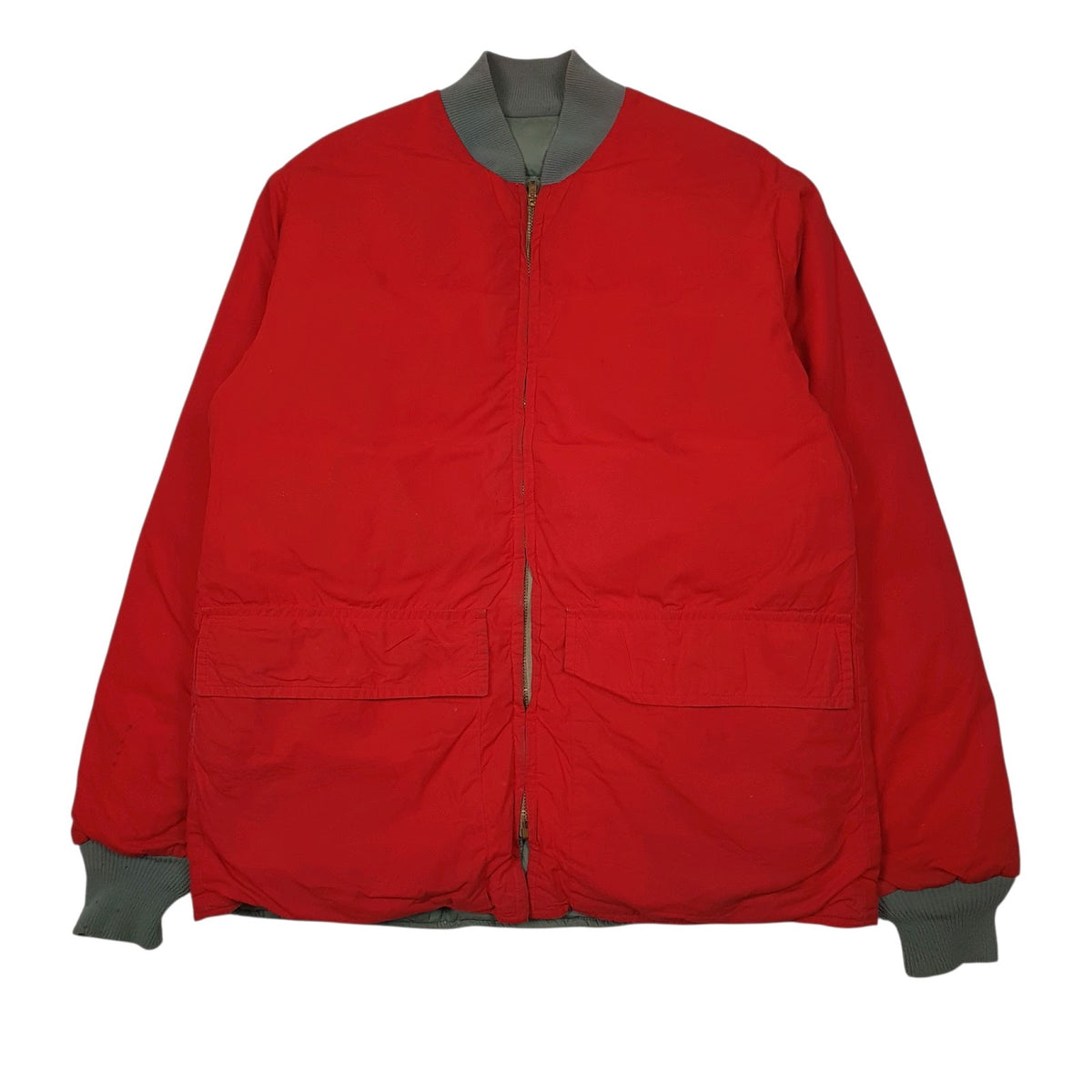 Mens Red Eddie Bauer Vintage 1960s Reversable  Coat